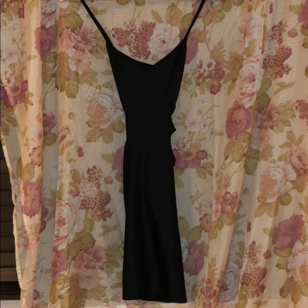 Black mini dress
